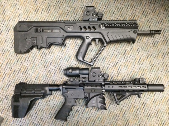 Tavor-and-AR-pistol