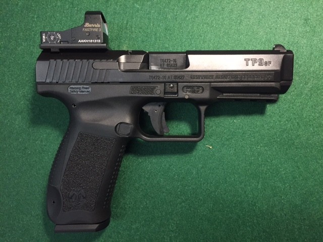 Canik TP9SF with Strike Industries GUM Universal Optics Mount
